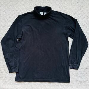 green dog Greendog Big Boy Black Cotton Long Sleeve Layer Turtleneck Size XL